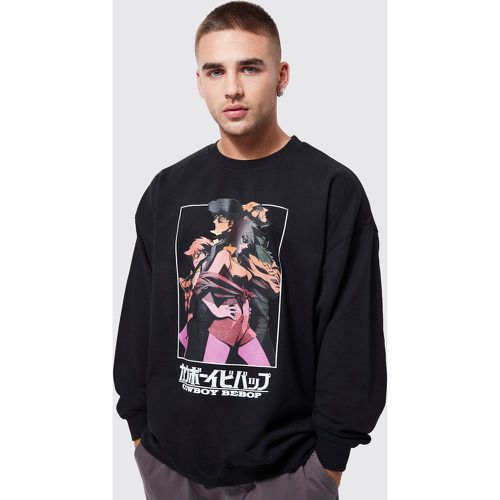 Sweat oversize à imprimé Cowboy Bebop - Boohooman - Modalova