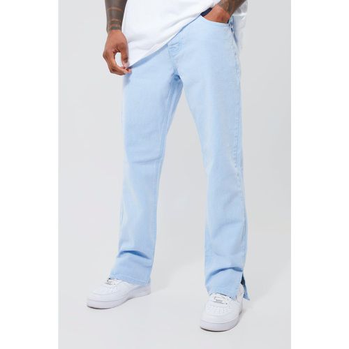 Jean droit fendu - - 32R - Boohooman - Modalova