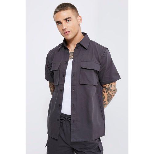 Chemise utilitaire à manches courtes - Boohooman - Modalova