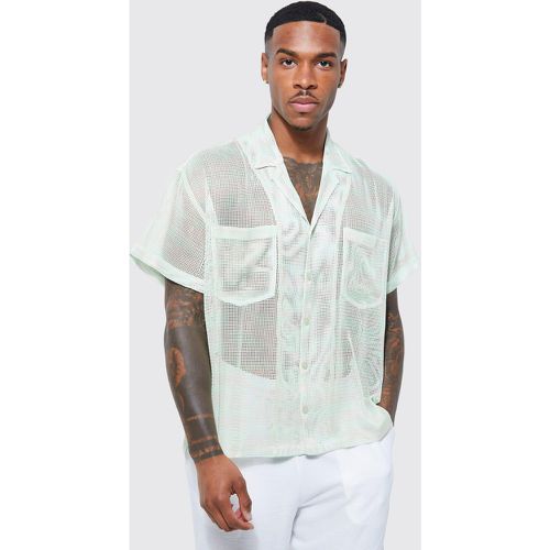 Chemise imprimée en mesh - Boohooman - Modalova