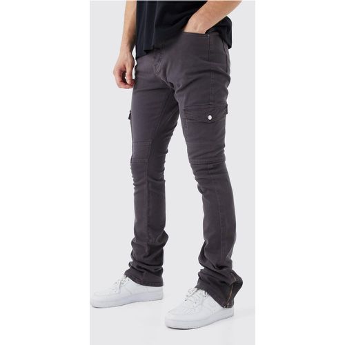 Tall - Pantalon cargo zippé - Boohooman - Modalova