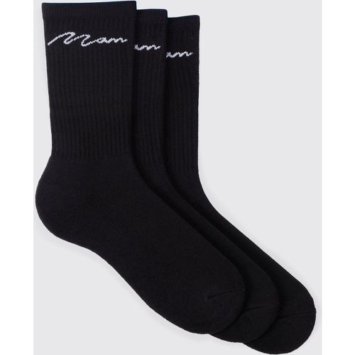 Lot de 3 paires de chaussettes - MAN - Boohooman - Modalova