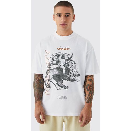 T-shirt oversize imprimé - Boohooman - Modalova