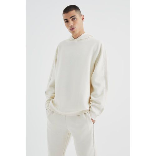 Sweat à capuche oversize texturé - Boohooman - Modalova