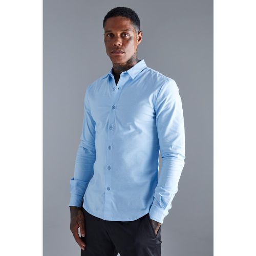 Chemise moulante à manches longues - Boohooman - Modalova