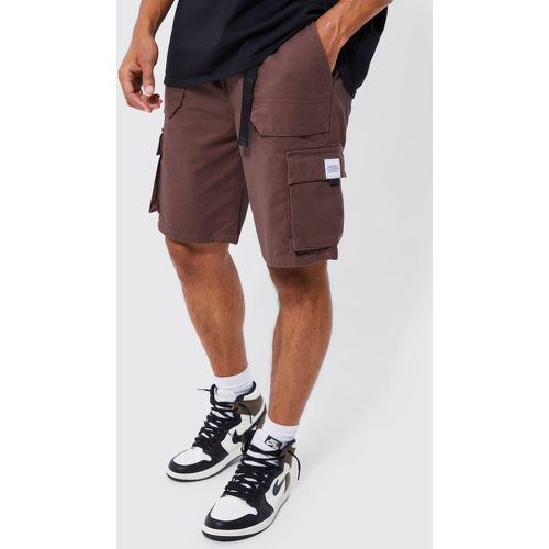 Short cargo à taille élastiquée - Boohooman - Modalova