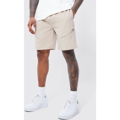 Short cargo ample léger zippé - Boohooman - Modalova