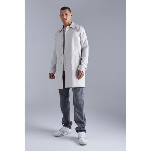 Tall - Imperméable droit en twill - Boohooman - Modalova