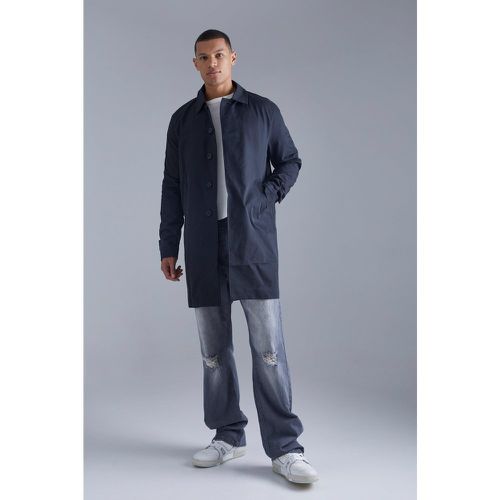 Tall - Imperméable droit en twill - Boohooman - Modalova