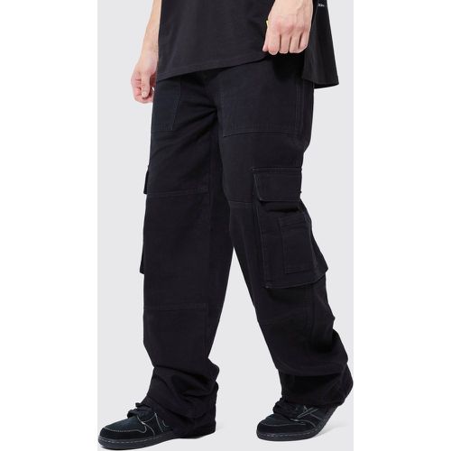 Tall - Jean baggy cargo homme - Boohooman - Modalova