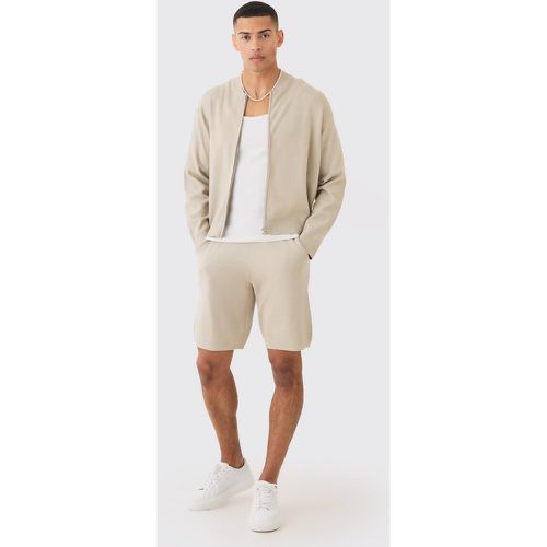 Short cargo large à taille élastique - Boohooman - Modalova