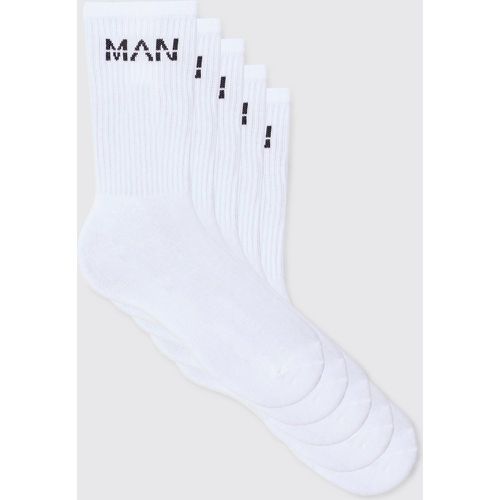 Lot de 5 paires de chaussettes - MAN - Boohooman - Modalova