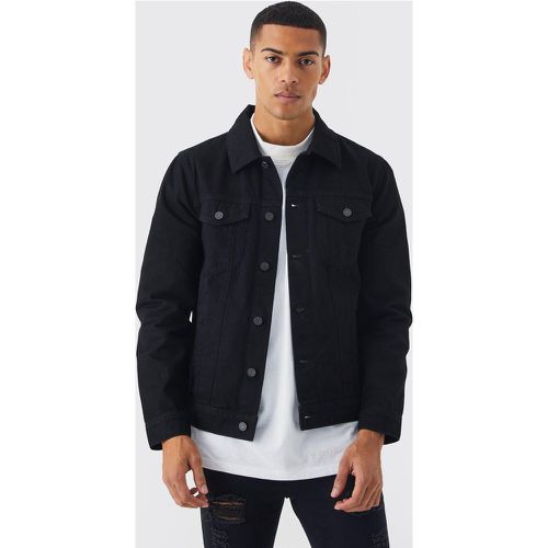 Veste en jean droite - Boohooman - Modalova