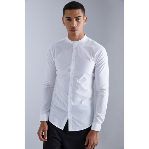 Chemise moulante à manches longues - Boohooman - Modalova