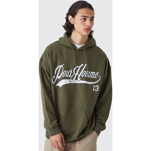 Sweat à capuche oversize imprimé homme - Boohooman - Modalova