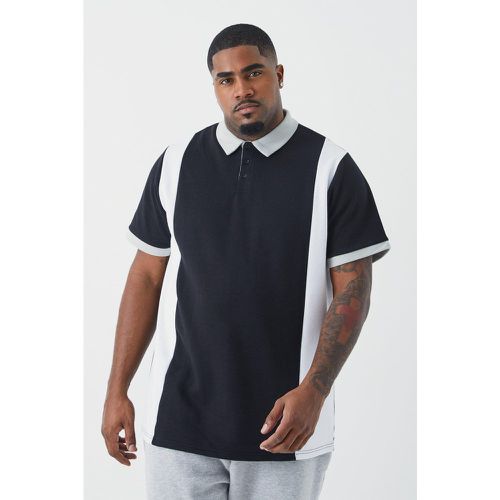 Grande taille - Polo cintré color block - - XXXL - Boohooman - Modalova