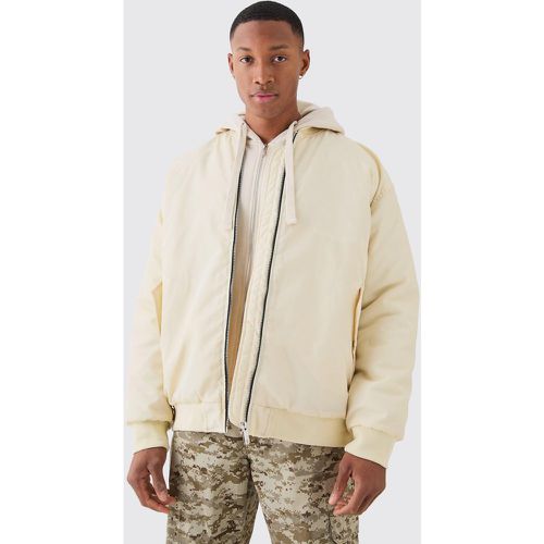 Bomber oversize à manches froncées homme - Boohooman - Modalova