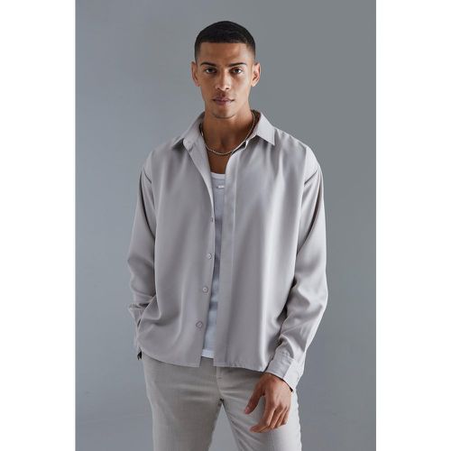 Chemise oversize en twill - Boohooman - Modalova