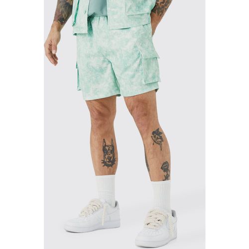 Elasticated Waistband Cargo Short - Boohooman - Modalova