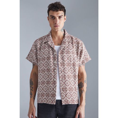 Chemise ample fleurie à manches courtes - Boohooman - Modalova