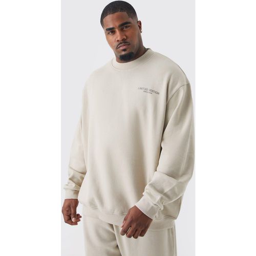 Grande taille - Sweat oversize à col montant - Boohooman - Modalova