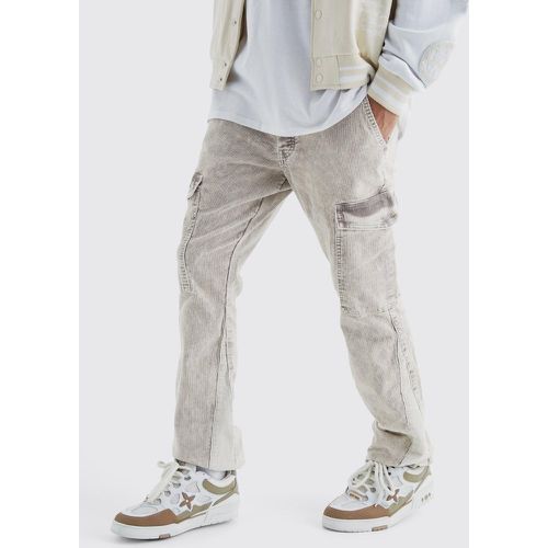 Pantalon cargo délavé - - 28R - Boohooman - Modalova