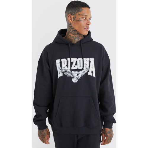 Sweat à capuche oversize imprimé Arizona homme - Boohooman - Modalova