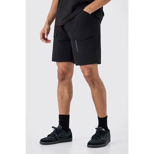 Elastic Relaxed Lightweight Stretch Cargo With Zip - Boohooman - Modalova