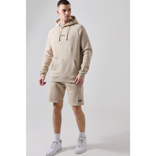 Tall Man Active Gym Training Hoodie & Short Set - Boohooman - Modalova