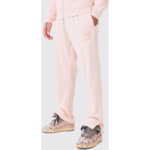 Regular Fit Split Hem B Jogger - Boohooman - Modalova