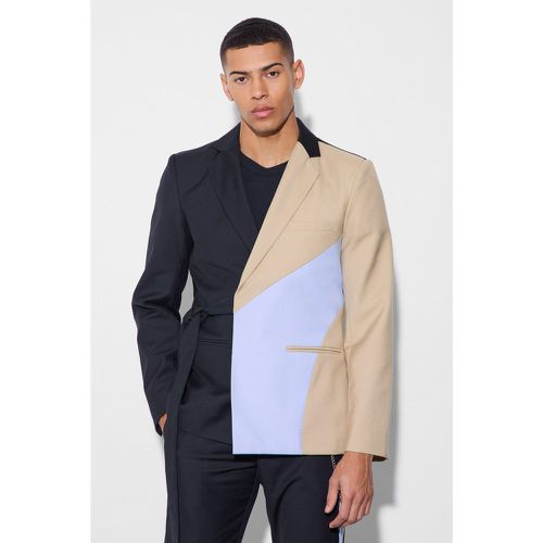 Slim Wrap Panel Suit Jacket - Boohooman - Modalova