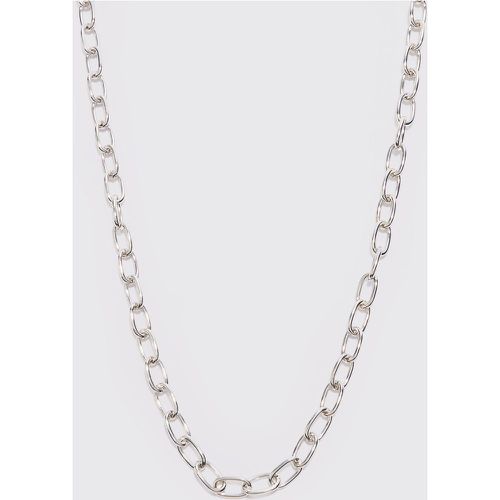 Clasp Detail Chain Necklace In Silver - Boohooman - Modalova