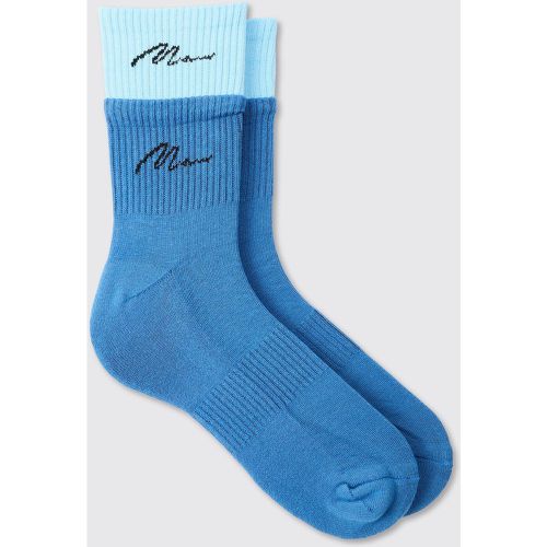 Double Layer Man Signature Sports Socks - Boohooman - Modalova