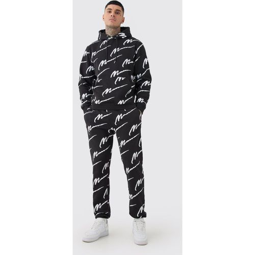 Tall Man Signature All Over Print Hoodie Tracksuit - Boohooman - Modalova