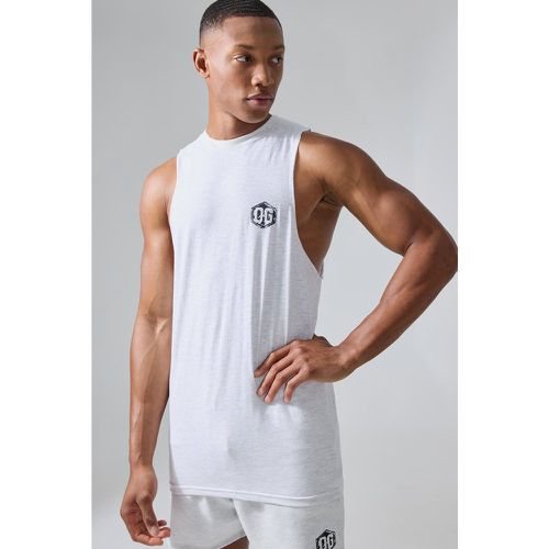 Man Active X Og Gym Drop Arm vest - Boohooman - Modalova