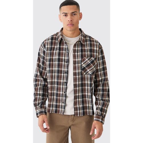 Boxy Pocket Check Shirt - Boohooman - Modalova