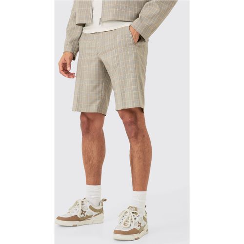 Check Regular Fit Tailored Shorts - Boohooman - Modalova