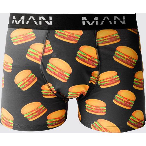 Boxer à imprimé burger - MAN - Boohooman - Modalova