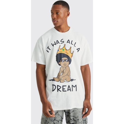 T-shirt oversize à imprimé Baby Biggie - Boohooman - Modalova