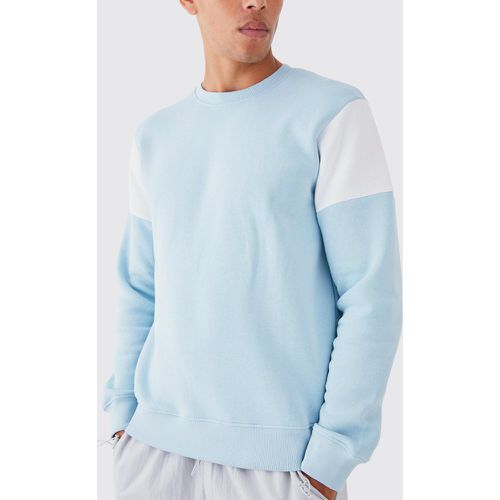 Sweat cintré color block - Boohooman - Modalova