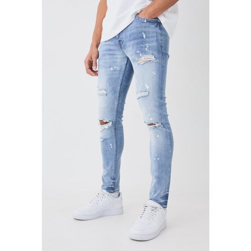 Jean skinny déchiré à taches de peinture - - 36R - Boohooman - Modalova