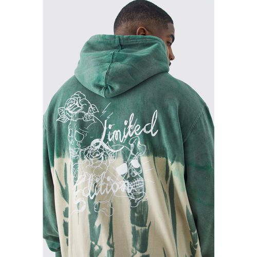 Grande taille - Sweat à capuche oversize à imprimé tatouage homme - - XXXL - Boohooman - Modalova