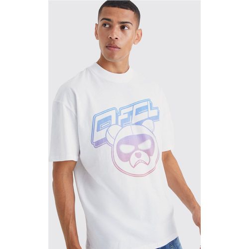 T-shirt oversize à imprimé ours en peluche - Boohooman - Modalova