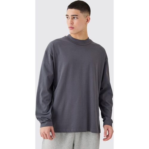 T-shirt oversize à col montant - Boohooman - Modalova