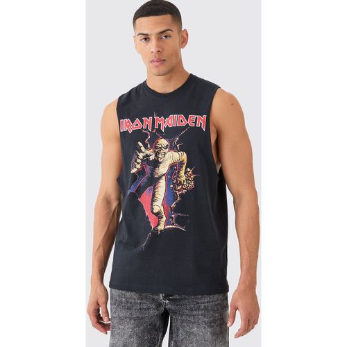 Oversized Iron Maiden License vest - Boohooman - Modalova