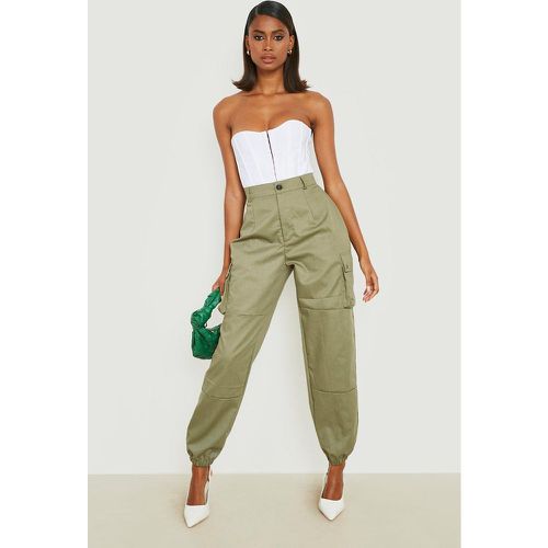 Pantalon Cargo Taille Haute - boohoo - Modalova