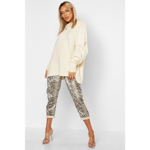 Pull Boyfriend Oversize En Maille Côtelée - - S/M - boohoo - Modalova