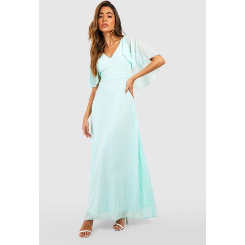 Robe Cape De Demoiselle D'Honneur En Mousseline De Soie - boohoo - Modalova