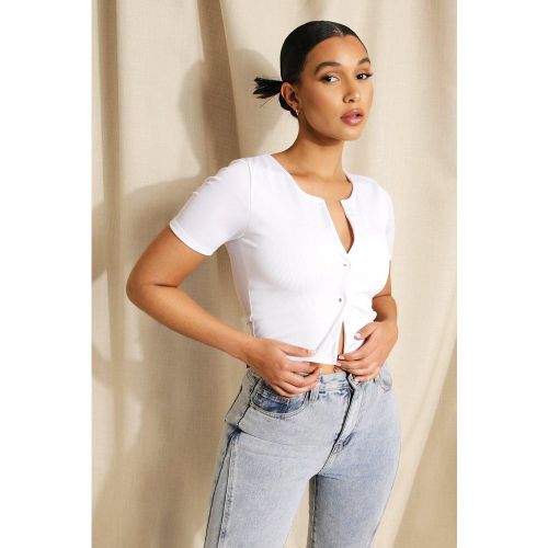 Top Boutonné Basique - boohoo - Modalova
