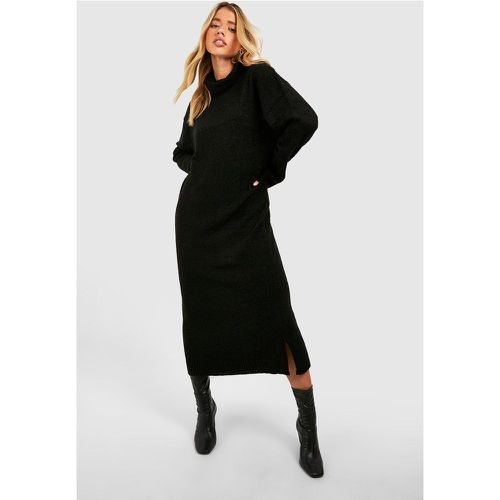 Robe Mi-Longue En Maille À Col Roulé - boohoo - Modalova